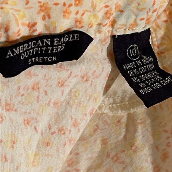 American Eagle Outfitters stretch Floral boxy preppy Skirt pockets/zip back 10 - Picture 12 of 12